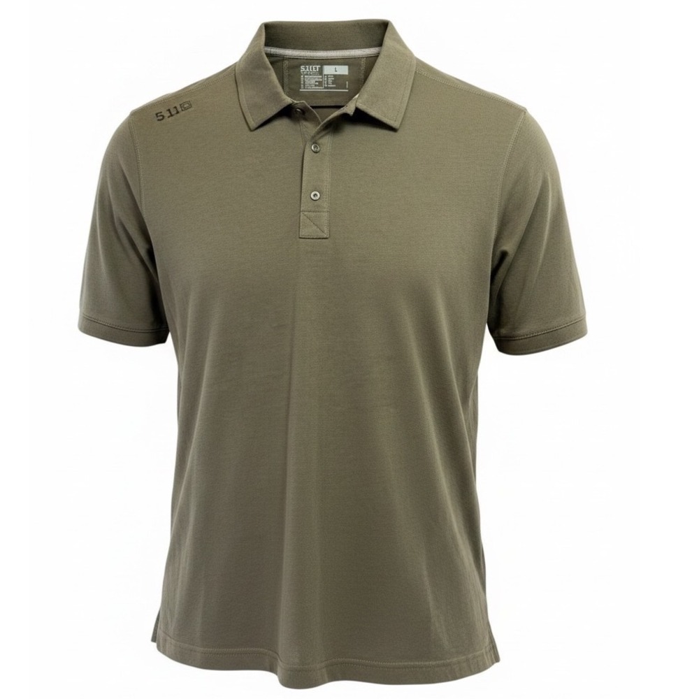 5.11 Tactical Archer Short Sleeve Polo Shirt Mens L Ranger Green  New (D24)